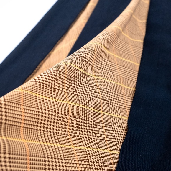 ROKH Women's Navy Scarf Insert Skirt Asymmetrical $625 - Size 0 - Picture 6 of 10